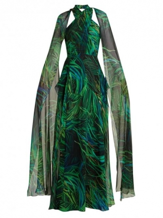 Braided georgette dress