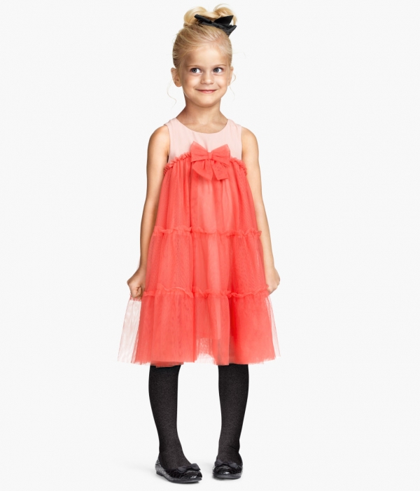 Coral kids dress