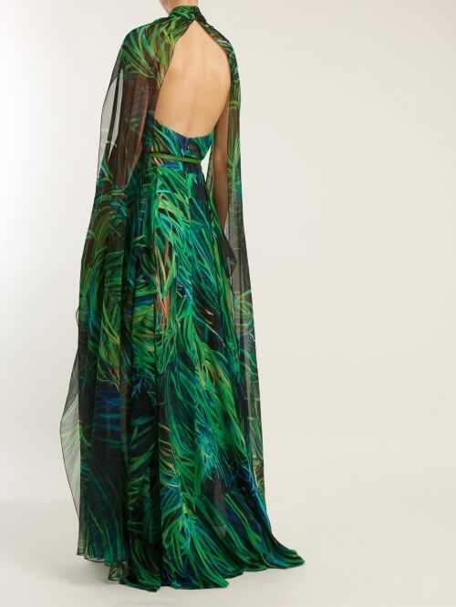 Braided georgette dress