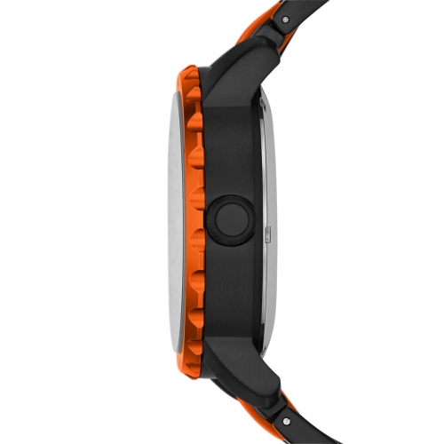  Nate Multifunction Silicone Watch – Black and Red 