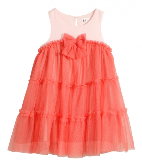Coral kids dress