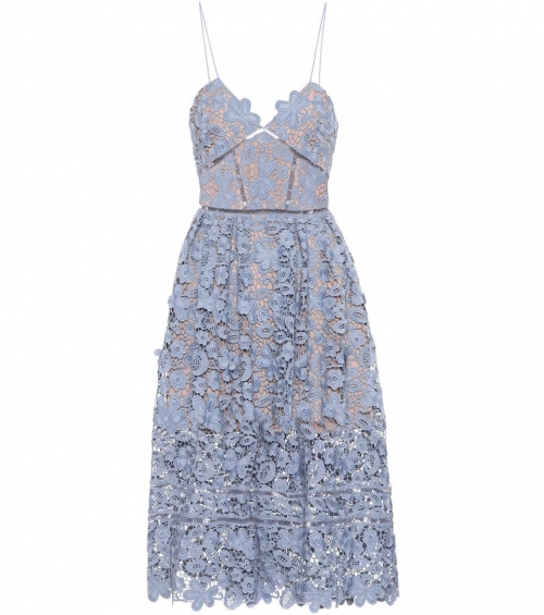 Lace lilac dress with bustie