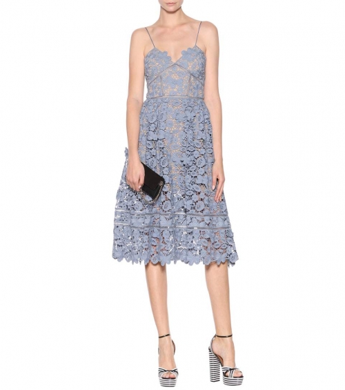 Lace lilac dress with bustie