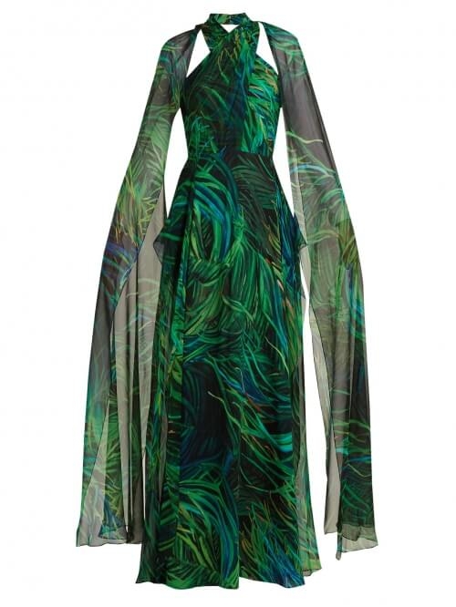 Braided georgette dress