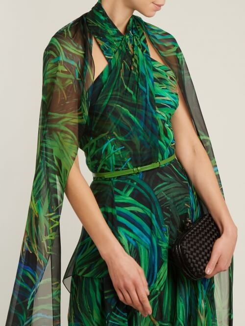 Braided georgette dress