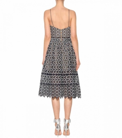 Lace black and white dress with bustie