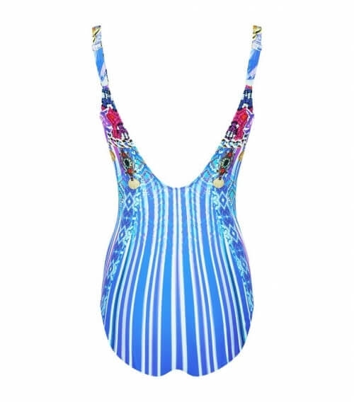 Classic one-piece colorful swimsuit